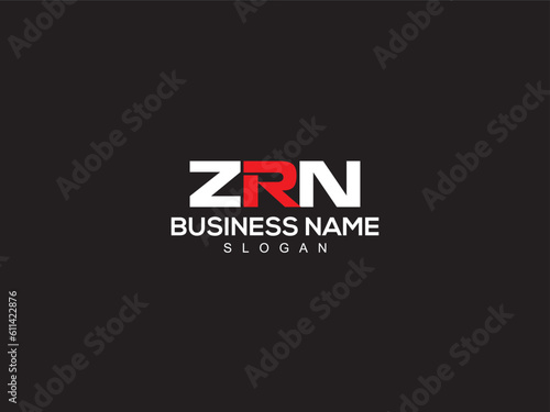 ZRN Logo Stock, Creative ZR Letter Logo Icon Vector Illustrations photo