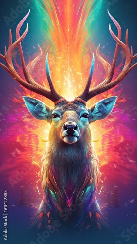 Mythical Deer Design Art  © Jardel Bassi