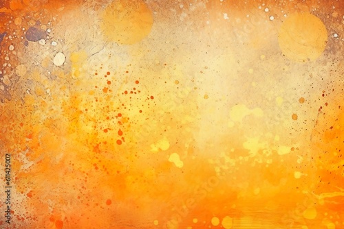 Orange und gelber Hintergrund im Grunge-Stil. Hintergrund f  r Weihnachtskarten.  Generative AI 