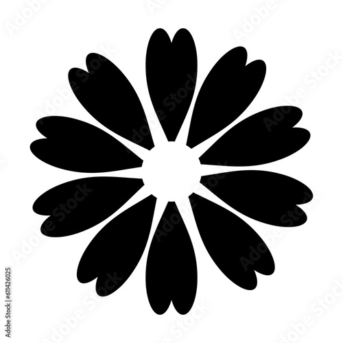 kwiat ikona na białym tle
