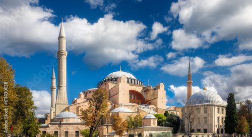 Фотография Hagia Sophia (Ayasofya) mosque, museum and basilica, in Istanbul, Turkey