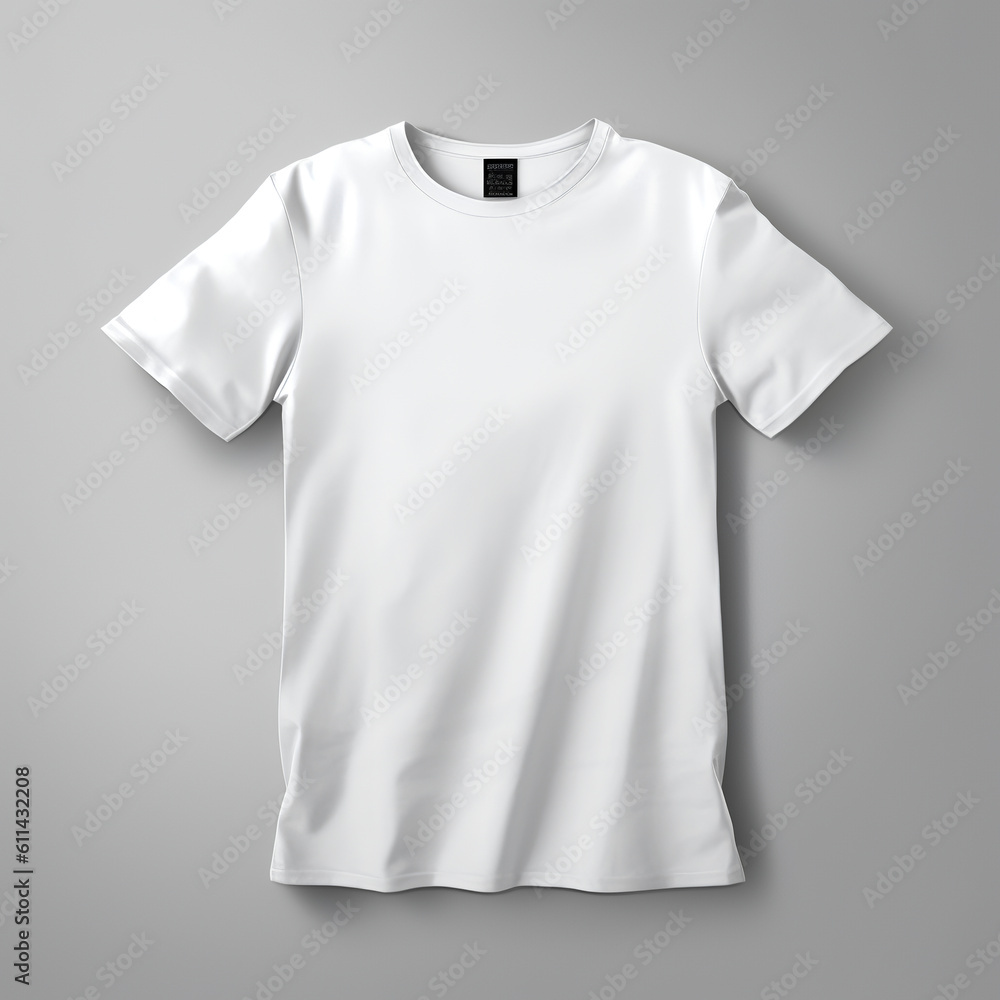 Check out this stylish t-shirt mock-up that's sure to turn heads!  Get a sneak peek of the latest fashion trends and imagine yourself rocking this cool and versatile t-shirt design. 