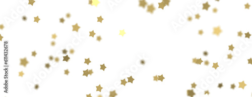 Christmas Star Shower  Captivating 3D Illustration of Falling Stars for the Holidays