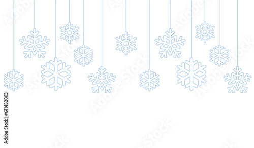 christmas snowflake vector line art eps 10