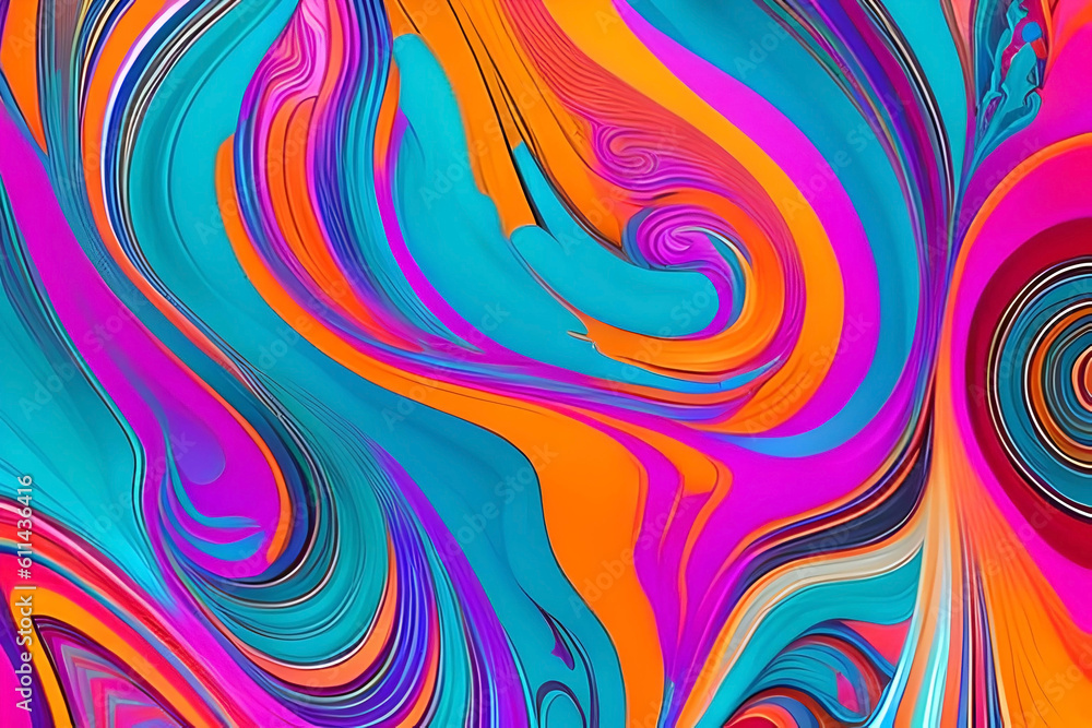 Obraz premium A dynamic abstract background composed of intricate lines, patterns, and shapes that seem to dance and flow