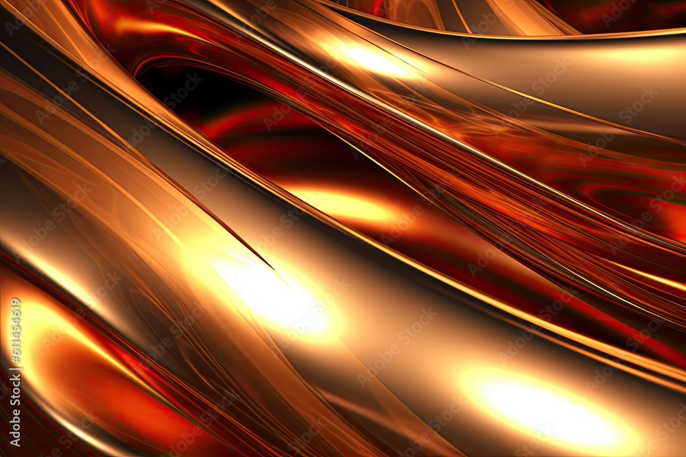Metal background and flames reflecting off its surface. Gnerative AI Metal background and flames reflecting off its surface. Gnerative AI