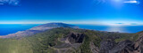 Aerial view of Volcanic craters in La Palma – Cumbre Vieja volcano route - Canary Islands