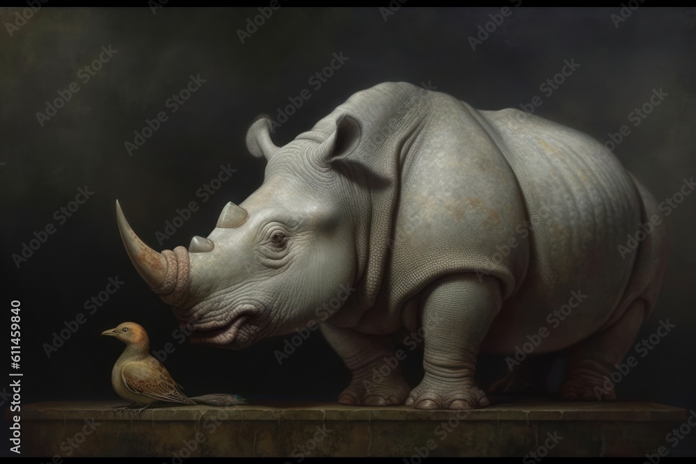 Fototapeta premium a uncommon animal. Generative AI