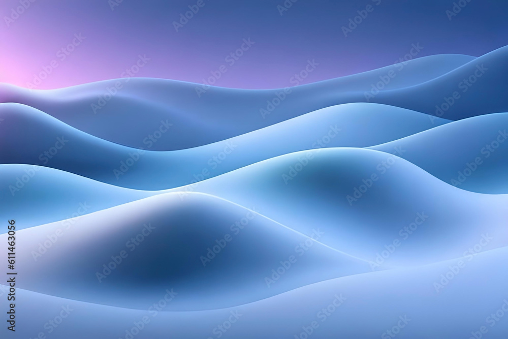 Obraz premium abstract background with gentle curves and soothing color gradients, creating a tranquil and meditative atmosphere