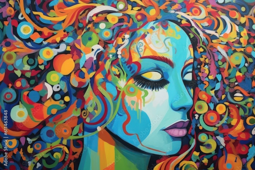 Naklejka premium stigma Mental health still carries a significant stigma in many societies. Generative AI