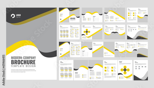  clean brochure template with minimalist concept and modern style use for business proposal and annual report, book cover, cover, flyer design, medica, vector, banner, project