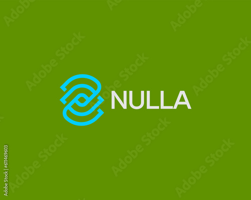 Abstract eye logo. Minimalist optics vision sign. Camera video surveillance shutter symbol. Vector illustration.