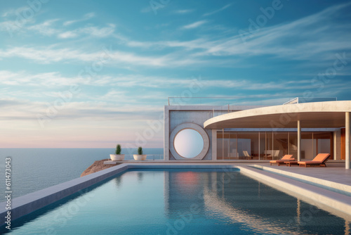 Modern House with Swimming Pool and Sea View