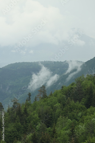 Clouds in the mountains in Bosnia and Hercegovina 