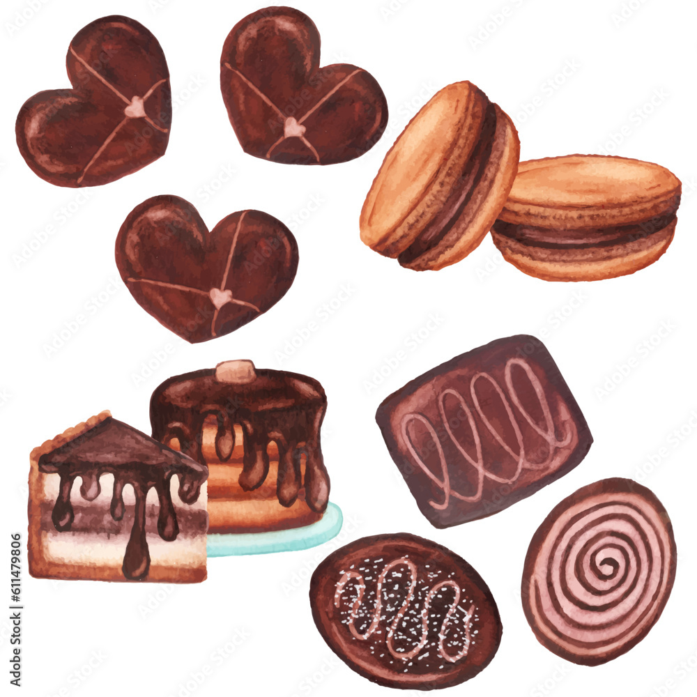 set of chocolates desserts set of chocolates desserts