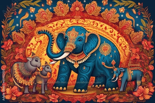 Traditional Sinhala and Hindu New Year background vector art illustration Sri Lankan Happy New Year. Generative AI