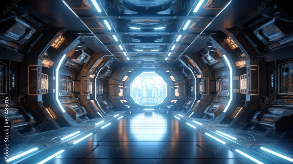 Fototapeta premium Tech Verse: Journey through the Digital Lab of Futuristic Innovation, where Technology, Design, and Business Converge
