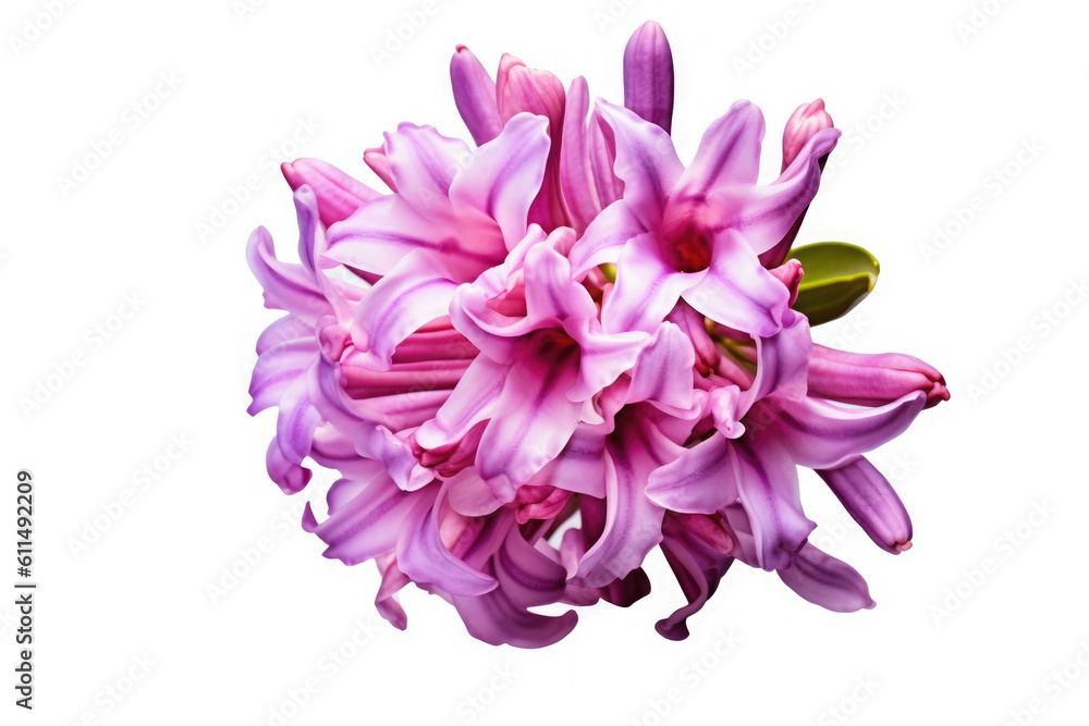 Hyacinth Flower Tropical Garden Nature on White background, HD