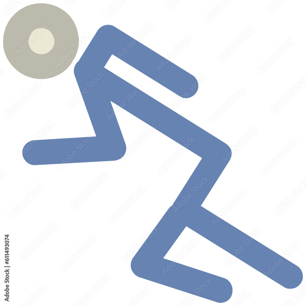 A well-designed icon of runner A well-designed icon of runner