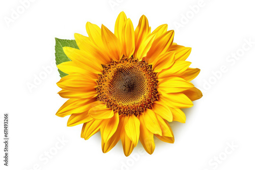 Sunflower Flower On White background, HD