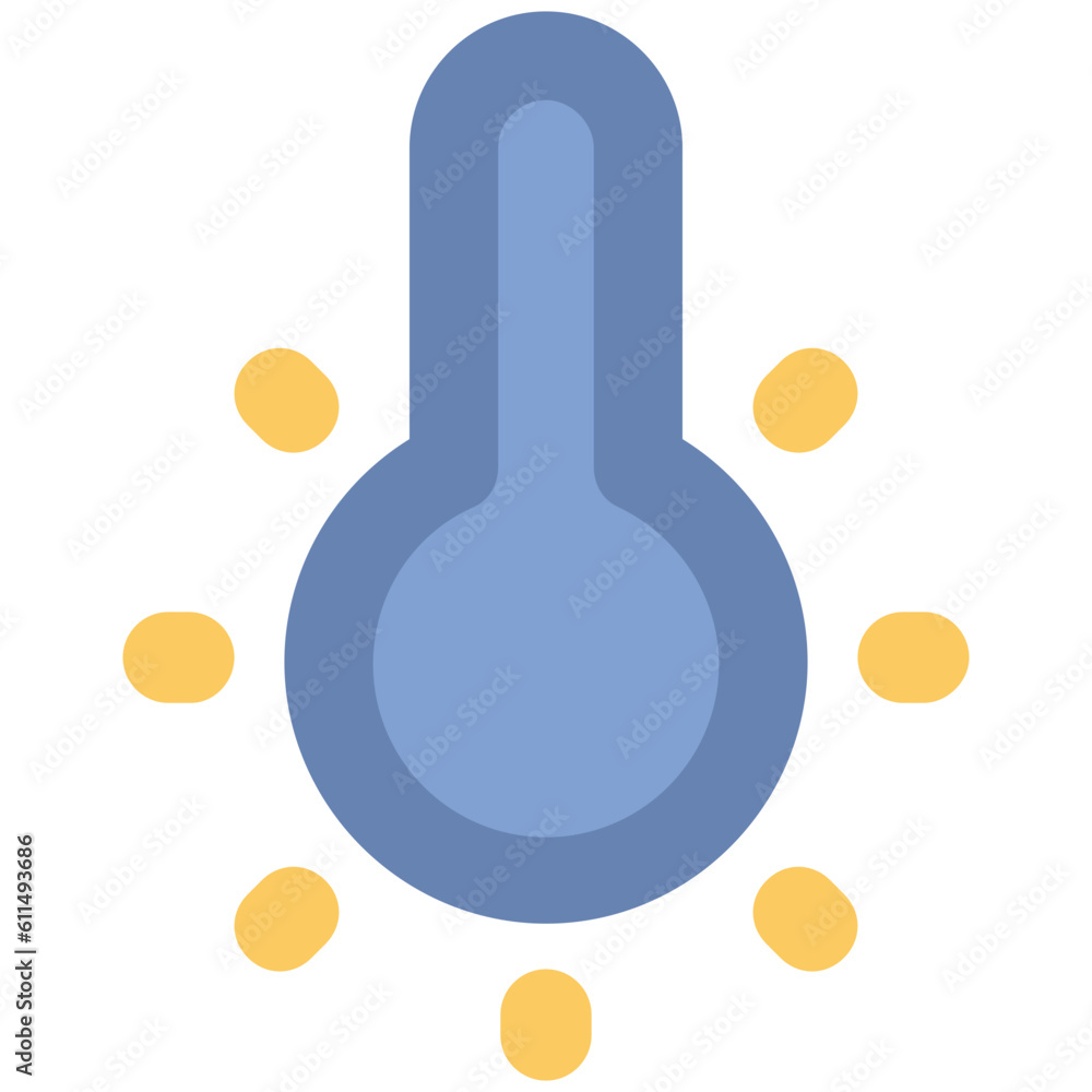 Temperature scale, an icon of thermometer Temperature scale, an icon of thermometer