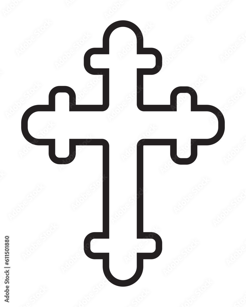 Black Cross isolated on a white background. A symbol of the love of Jesus. God vector illustration. Catholic symbol flat vector, black cross sign. Christian cross symbol icon. Black Cross isolated on a white background. A symbol of the love of Jesus. God vector illustration. Catholic symbol flat vector, black cross sign. Christian cross symbol icon.