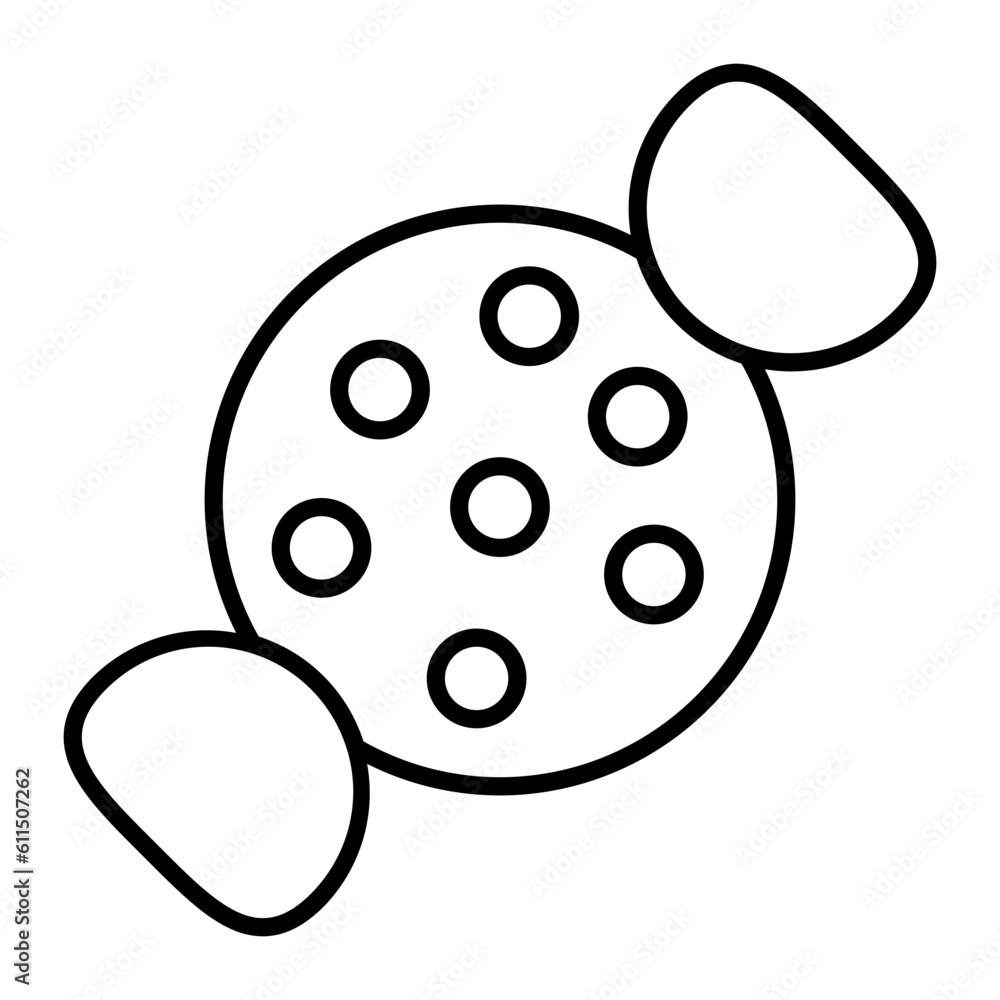 Obraz premium Candy Thin Line Icon