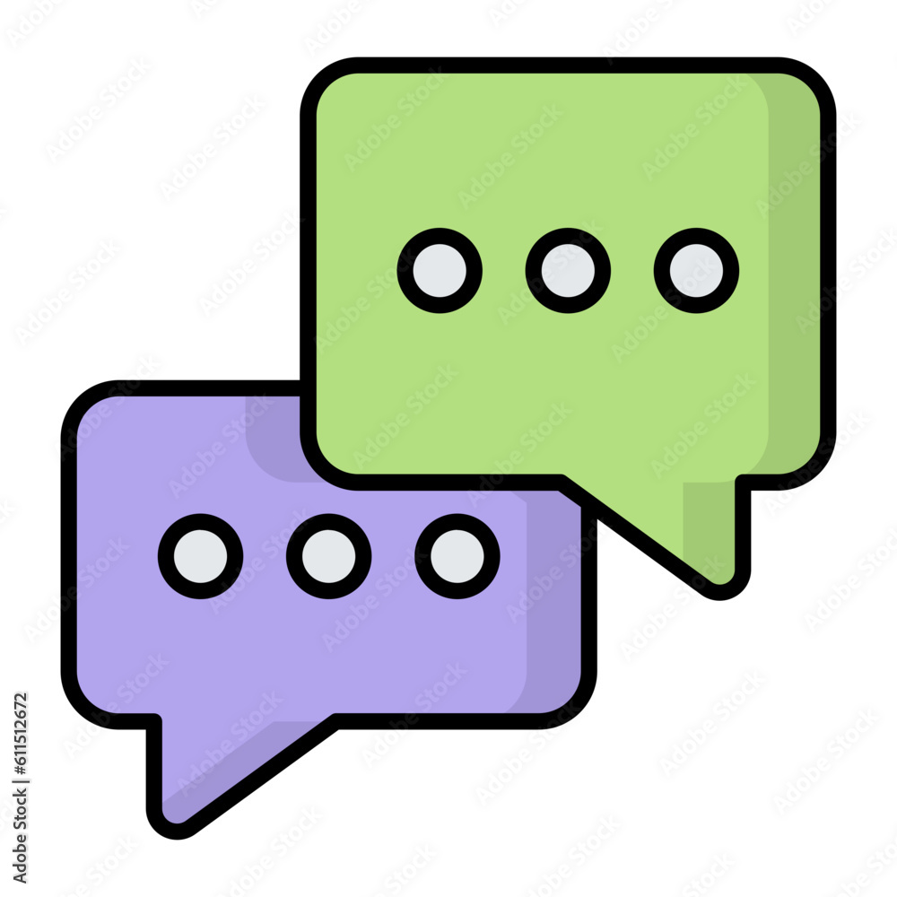 Chatting Line Color Icon