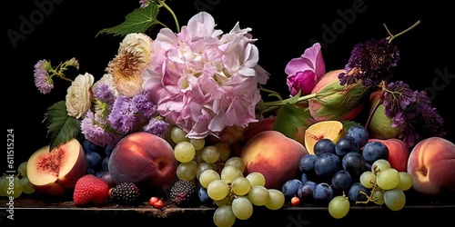 Summer fruits and flowers, ...