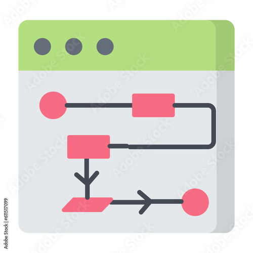 Web Algorithm Flat Icon