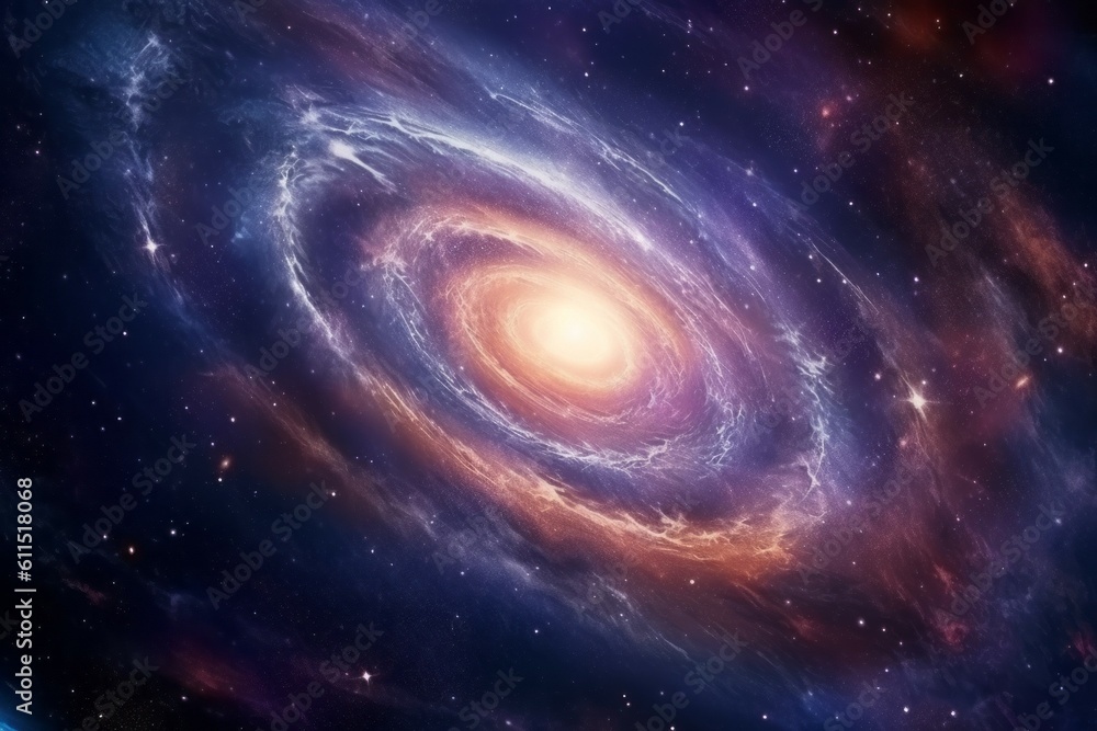 Galaxy spiral. Deep space background in the universe. AI generated, human enhanced. Galaxy spiral. Deep space background in the universe. AI generated, human enhanced.