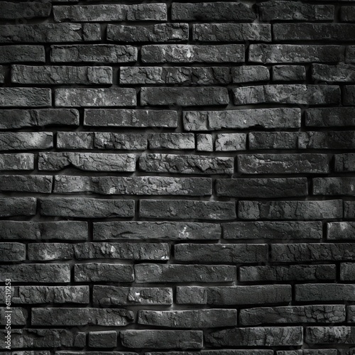 Abstract Monochrome Brick Wall Texture