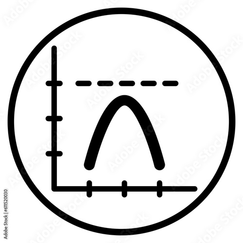 parabola glyph icon