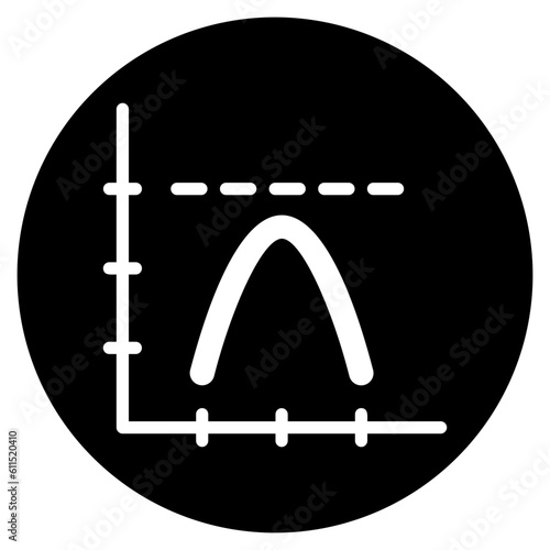 parabola glyph icon