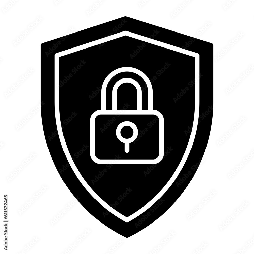 Security Glyph Icon Security Glyph Icon