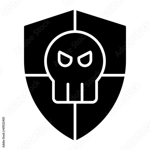 Malware Protection Glyph Icon