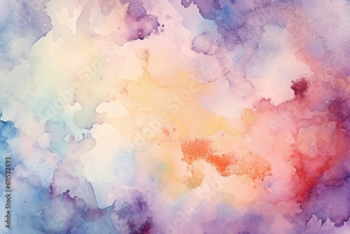 Abstract watercolor background. Generative AI © August