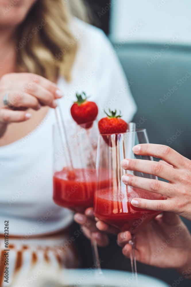 Frischer sommerlicher Strawberry Daiquiri Frischer sommerlicher Strawberry Daiquiri
