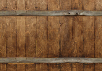 Texture of wooden barrel as background, closeup