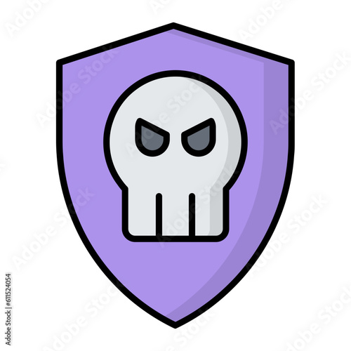 Malware Protection Line Color Icon
