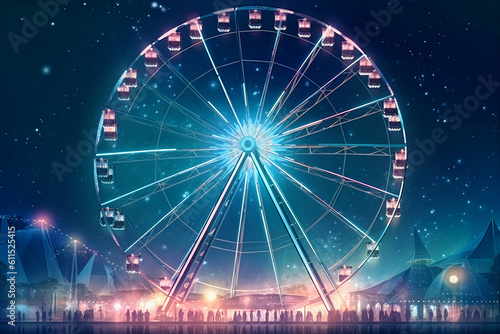 The ferris wheel contains many scientific and technological elements.