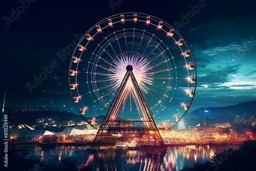 The ferris wheel contains many scientific and technological elements.