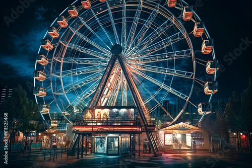 The ferris wheel contains many scientific and technological elements.