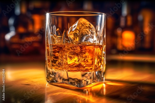 AI generated whiskey on the rocks