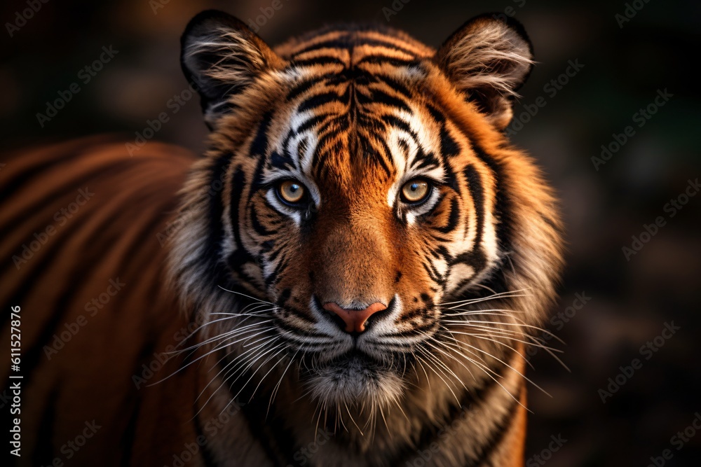 Naklejka premium AI generated tiger