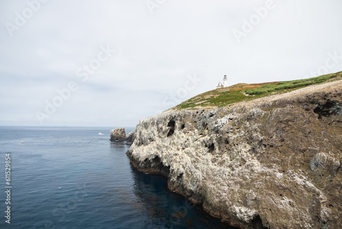 Anacapa Island Light Station and foghorn at  Channel Islands National Park, California