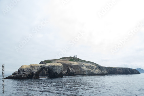 Obraz na plátne Anacapa Island Light Station and foghorn at Channel Islands National Park, Calif