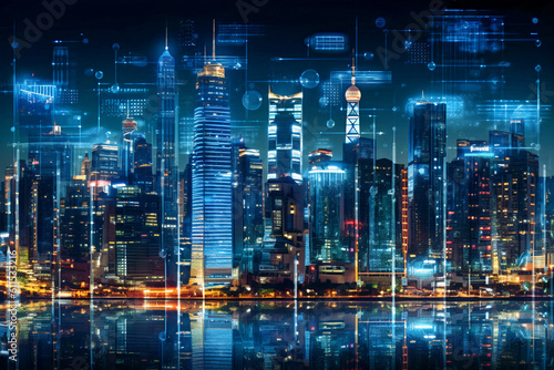 City of Tomorrow: smart buildings dominate the skyline.