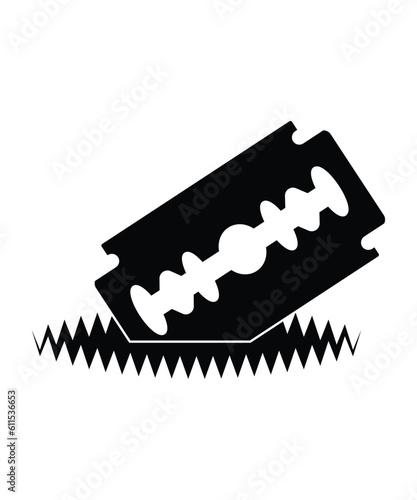 blade with cut icon, vector best flat icon.