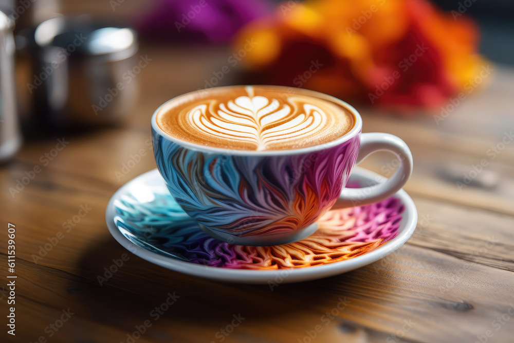 Fototapeta premium hot drink coffee on background